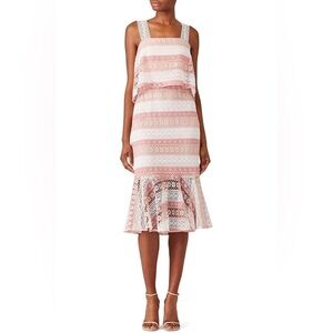 NWT Shoshanna lace Dunham dress blush pink sz 4